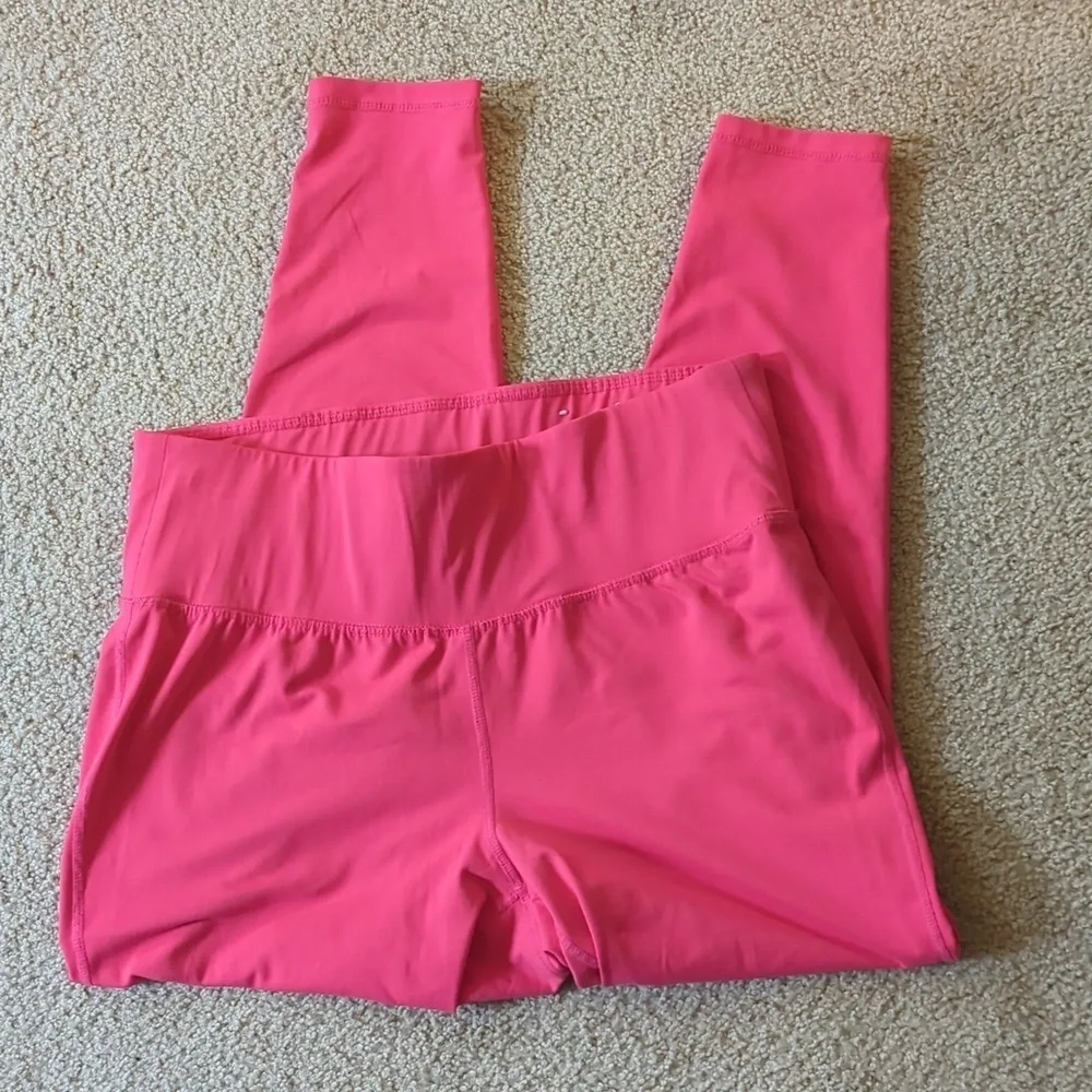 Livi Hot Pink Full Length Athletic Workout Leggings Size 14/16